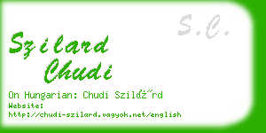 szilard chudi business card